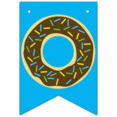 ドーナツカラフルドーナツ1st誕生日パーティーテーマ バンティングフラッグ (第1の旗)