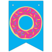 ドーナツカラフルドーナツ1st誕生日パーティーテーマ バンティングフラッグ (第3の旗)