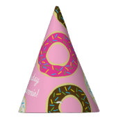 ドーナツカラフルドーナツ1st誕生日パーティーテーマ パーティーハット (右)