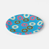 ドーナツカラフルドーナツ1st誕生日パーティーテーマ ペーパープレート (アングル)