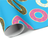 ドーナツカラフルドーナツ1st誕生日パーティーテーマ ラッピングペーパー (ロールコーナー)