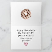 ドーナツカラフル折りグリーティングカード カード (内部)