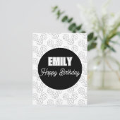 ドーナツカラーリング誕生日パーティー ポストカード (スタンド正面)