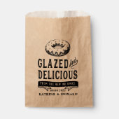 ドーナツガラスと素朴おいしいシャワー結婚の フェイバーバッグ (正面)