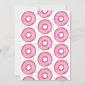 ドーナツガールの最初の誕生日パーティー 招待状 (裏面)