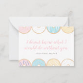 ドーナツキッズ教室 バレンタインデー ノートカード (正面)