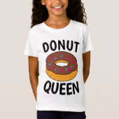 ドーナツクイーンTシャツガールズティーおもしろいズ Tシャツ (正面)
