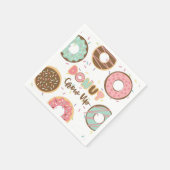 ドーナツグロウアップ誕生日ナプキン スタンダードカクテルナプキン (角)