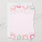 ドーナツグロープアップ誕生日招待状ドーナツ&ユニコーン 招待状 (裏面)