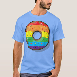 ドーナツゲイプライドゲイLGBT国旗 Tシャツ