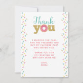 ドーナツサンキューカード 招待状 (正面)