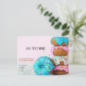 ドーナツショップサンキューカード ポストカード (スタンド正面)