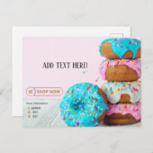 ドーナツショップサンキューカード ポストカード (正面/裏面)