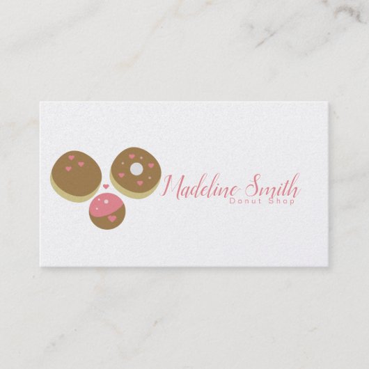 ドーナツショップベーカリーケーキデコレーター名刺 名刺 (正面)