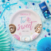 ドーナツスイートガール2nd誕生日 ペーパープレート (パーティー)