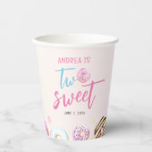 ドーナツスイートガール2nd誕生日 紙コップ (正面)