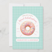 ドーナツスイートショップ誕生日招待状 招待状 (裏面)