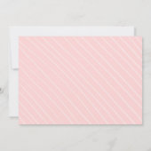 ドーナツスイートピンクドーナツガールバースデーパーティー 招待状 (裏面)