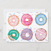 ドーナツスイートワン1歳の誕生日パーティー 招待状 (裏面)