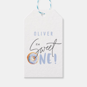 ドーナツスイート1歳の誕生日パーティー  ギフトタグ
