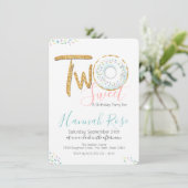 ドーナツスウィート2回目の誕生日パーティー 招待状 (スタンド正面)