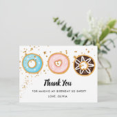 ドーナツスウィート2ndバースデーフラットサンキューカード サンキューカード (スタンド正面)