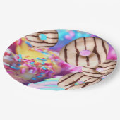 ドーナツスタイル紙パーティープレート ペーパープレート (アングル)