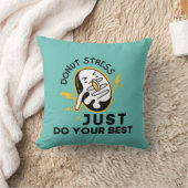 ドーナツストレステストでTシャツ最高のを着て クッション (ブランケット)