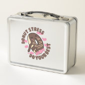 ドーナツストレス今まで、ただ最高のして メタルランチボックス (裏面)