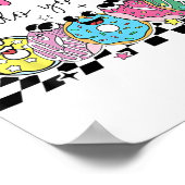 ドーナツストレスJust Do 最高の Your レトロ先生テスト ポスター (角)