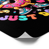 ドーナツストレスJust Do 最高の Your Groovy  Test Day Tea ポスター (角)