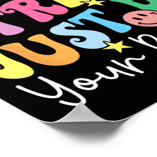 ドーナツストレスJust Do 最高の Your Test Day先生K ポスター (角)