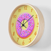 ドーナツスプレッレススケッチ 壁時計 (傾斜)