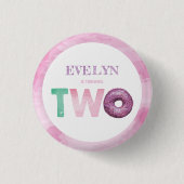 ドーナツセカンド誕生日 缶バッジ (正面)