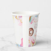 ドーナツタイムウォーターカラーベビーシャワー。 紙コップ (右)
