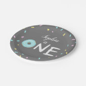 ドーナツテーマの第1誕生会 ペーパープレート (アングル)