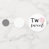 ドーナツテーマツースイートバースデーパーティー コンフェッティ (正面)