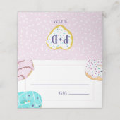 ドーナツテーマ結婚のテーブル プレイスカード (外部開封)