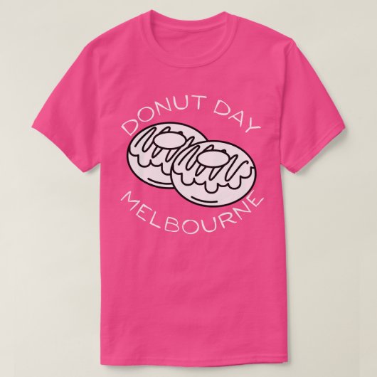 ドーナツデイメルボルンビクトリアゴービクトリアハッピール Tシャツ (デザイン正面)