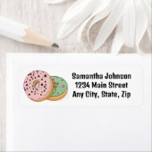 ドーナツデザイン差出人住所ラベル ラベル (インサイチュ)