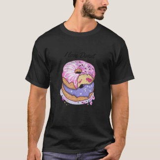 ドーナツデザートを振りかけるドーナツドーナツの男の子が大好き Tシャツ