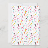 ドーナツトラックの誕生日の招待 シーズンカード (裏面)