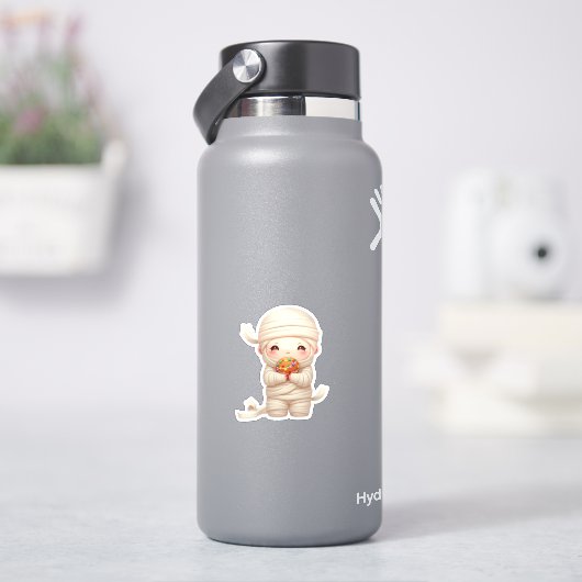 ドーナツトリートで愛らしいミイラベビー シール (HydroFlask)