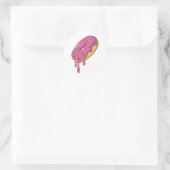 ドーナツドリップステッカー ラウンドシール (バッグ)