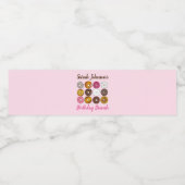 ドーナツドーナッツバースデーパーティーブランチベイクセール ペットボトルラベル (シングルラベル)