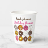ドーナツドーナッツバースデーパーティーブランチベイクセール 紙コップ (正面)