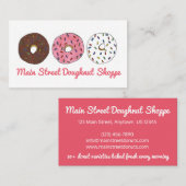 ドーナツドーナツスプリンクルベーカリー焼いたバイペストリー 名刺 (正面/裏面)