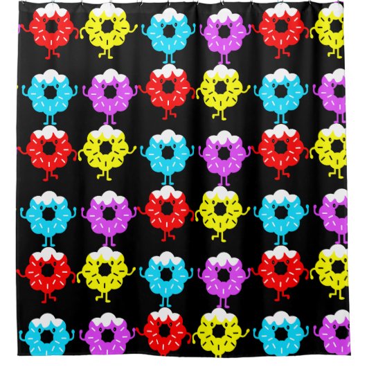 ドーナツドーナツ愛好家 シャワーカーテン (正面)