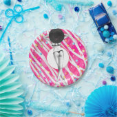 ドーナツバチェロレッテビーチガール ペーパープレート (パーティー)