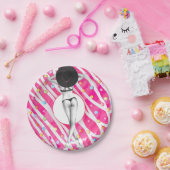 ドーナツバチェロレッテビーチガール ペーパープレート (パーティー)